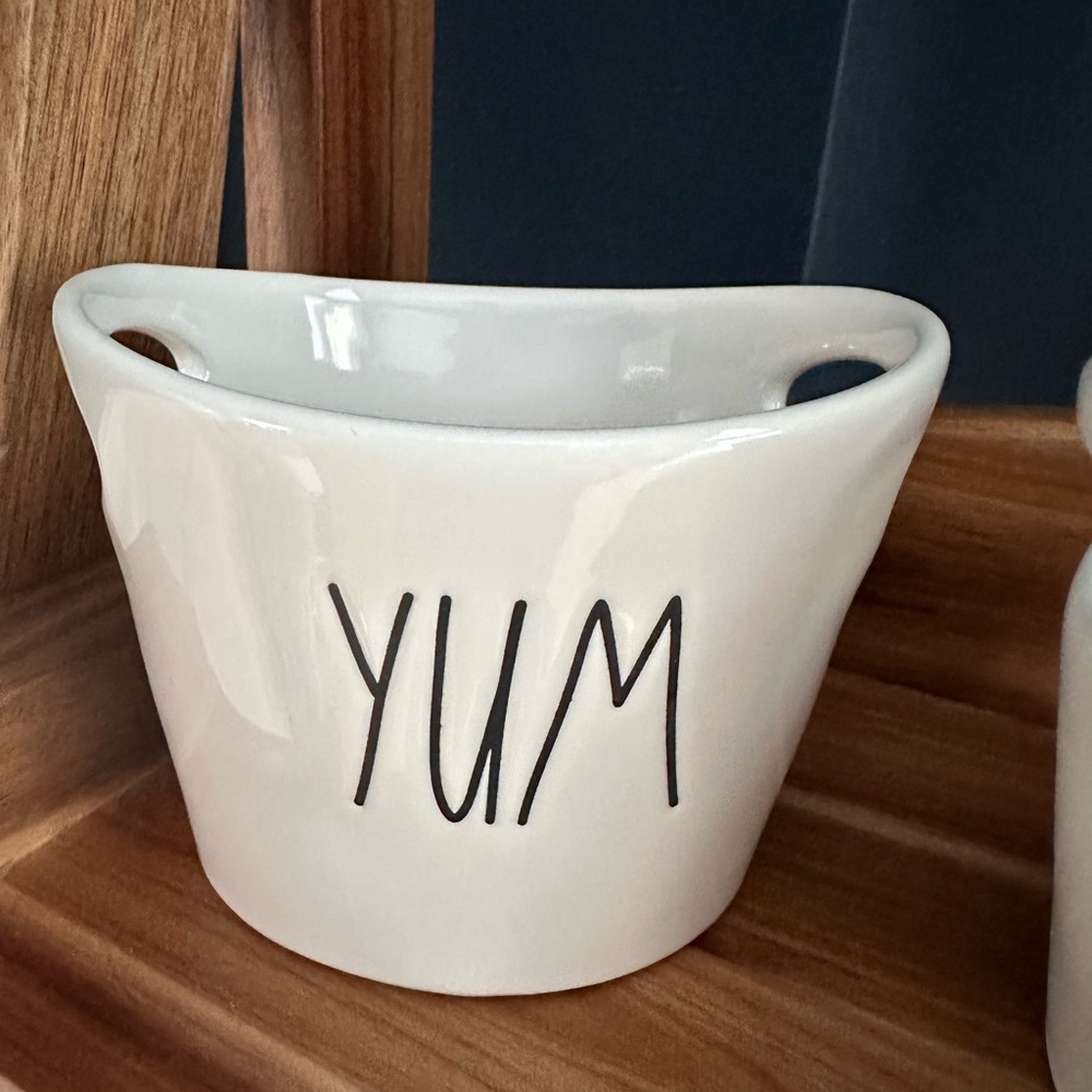 Rae Dunn YUM TASTY DELISH charcuterie, condiment bowls Farmhouse Kitchen Decor - Picture 3 of 6